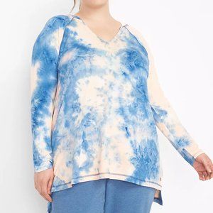 NWT LANE BRYANT LIVI Soft V-Neck Hoodie Size 18/20